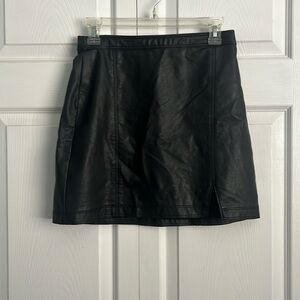 Abercrombie & Fitch faux leather skirt